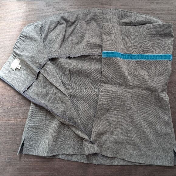 Ruth grey bustier corset top size 6 velvet detail, strapless - Picture 6 of 7